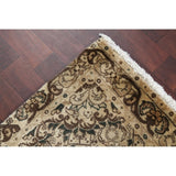 Geometric Muted Tabriz Hand Knotted Wool Vintage Persian Rug - 9'10" x 2'10" runner