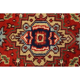 Geometric Oriental Heriz Traditional Area Rug Wool Handmade Carpet - 2'2" x 4'3"