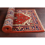 Geometric Oriental Heriz Traditional Area Rug Wool Handmade Carpet - 2'2" x 4'3"