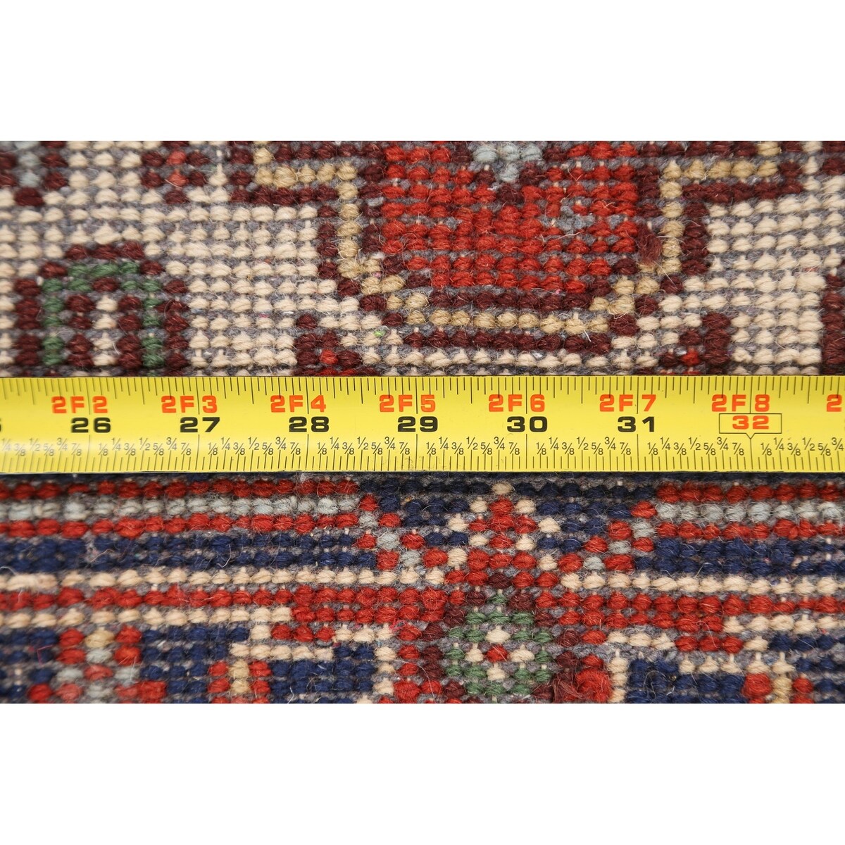 Geometric Oriental Heriz Traditional Area Rug Wool Handmade Carpet - 2'2" x 4'3"