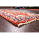 Geometric Oriental Heriz Traditional Area Rug Wool Handmade Carpet - 2'2" x 4'3"