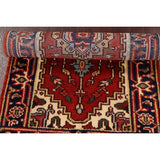 Geometric Oriental Heriz Traditional Area Rug Wool Handmade Carpet - 2'2" x 4'3"
