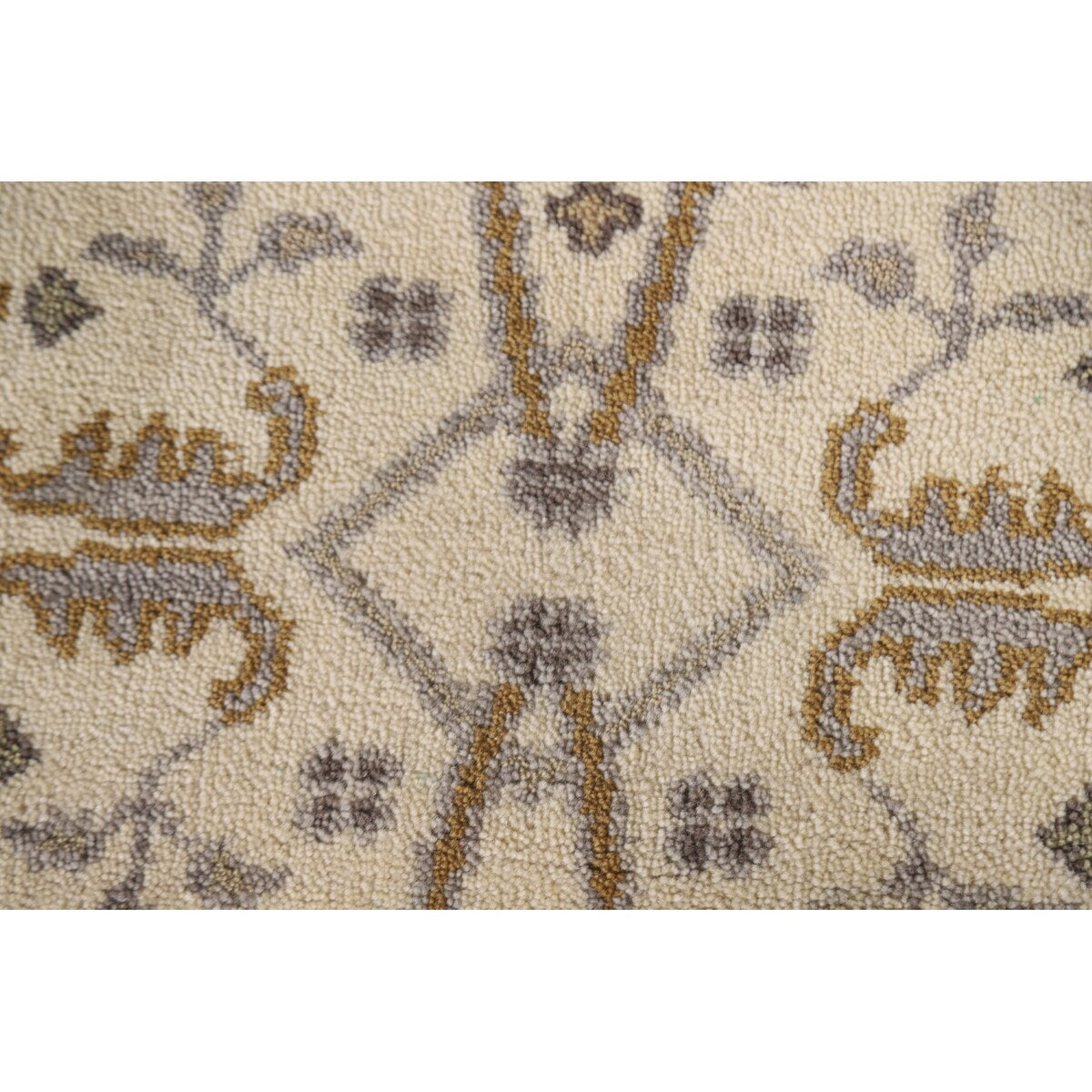 Geometric Oushak Oriental Runner Rug Handmade Wool Carpet - 2'7"x 7'11"
