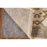 Geometric Oushak Oriental Runner Rug Handmade Wool Carpet - 2'7"x 7'11"