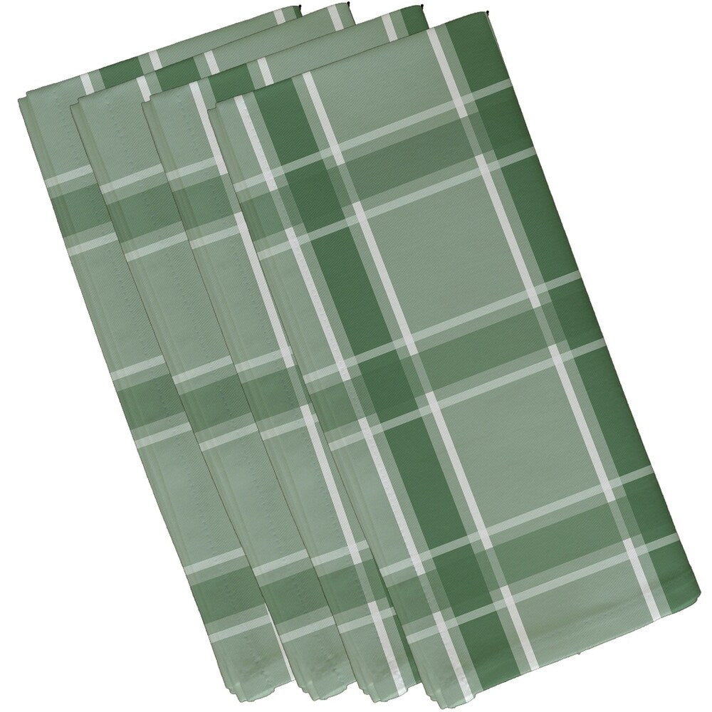 Geometric Plaid Print 10-inch Table Top Napkin