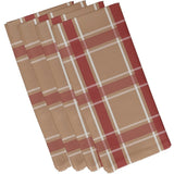 Geometric Plaid Print 10-inch Table Top Napkin
