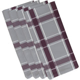 Geometric Plaid Print 10-inch Table Top Napkin