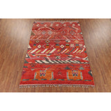 Geometric Plush Moroccan Area Rug Handmade Bedroom Wool Carpet - 7'10" x 10'9"