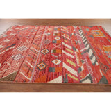 Geometric Plush Moroccan Area Rug Handmade Bedroom Wool Carpet - 7'10" x 10'9"