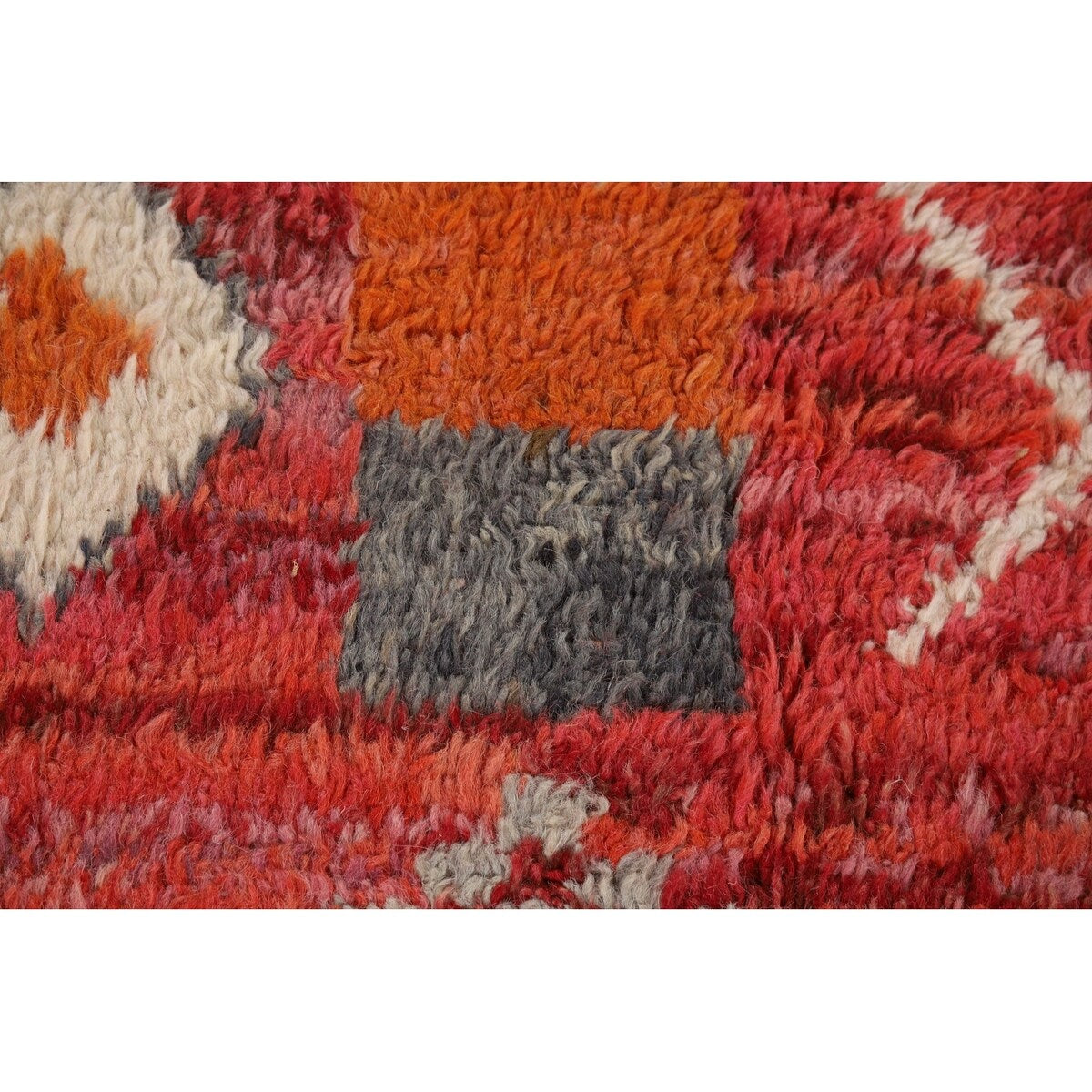 Geometric Plush Moroccan Area Rug Handmade Bedroom Wool Carpet - 7'10" x 10'9"