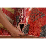 Geometric Plush Moroccan Area Rug Handmade Bedroom Wool Carpet - 7'10" x 10'9"