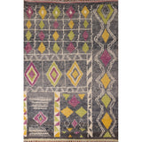 Geometric Plush Moroccan Oriental Area Rug Hand-Knotted Wool Carpet - 7'3" x 10'1"