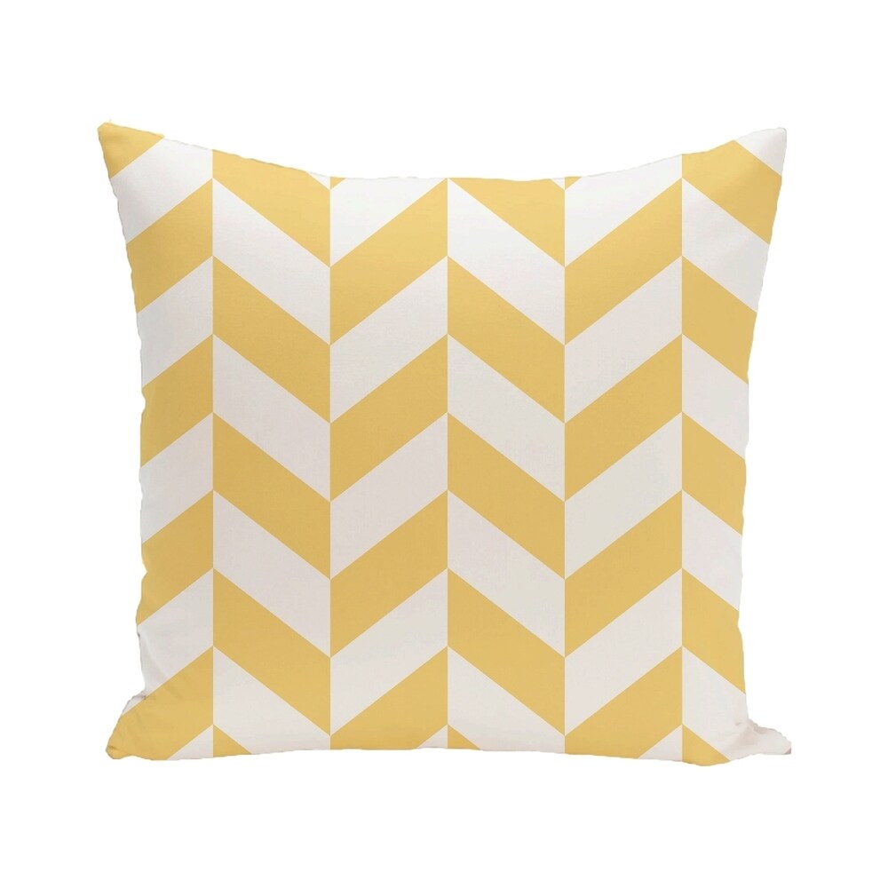 Geometric Print Blue/ Green/ Yellow/ Coral 28-inch x 28-inch Decorative Outdoor Floor Pillow