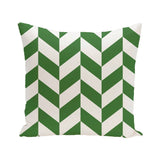 Geometric Print Blue/ Green/ Yellow/ Coral 28-inch x 28-inch Decorative Outdoor Floor Pillow