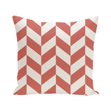 Geometric Print Blue/ Green/ Yellow/ Coral 28-inch x 28-inch Decorative Outdoor Floor Pillow