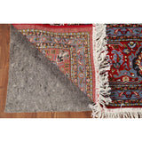 Geometric Red Tabriz Turkish Area Rug Traditional Machine Made Carpet - 6'4" x 9'7"