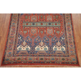 Geometric Sirjan Oriental Area Rug Hand-knotted Wool Carpet - 7'10" x 9'11"