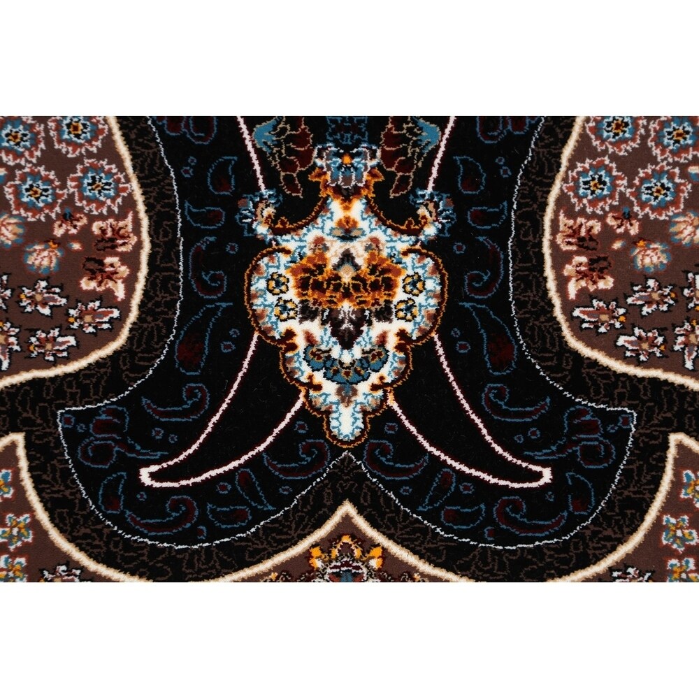 Oriental Tabriz Classical Qom Persian Oriental Area Rug - 11'7" x 8'1"
