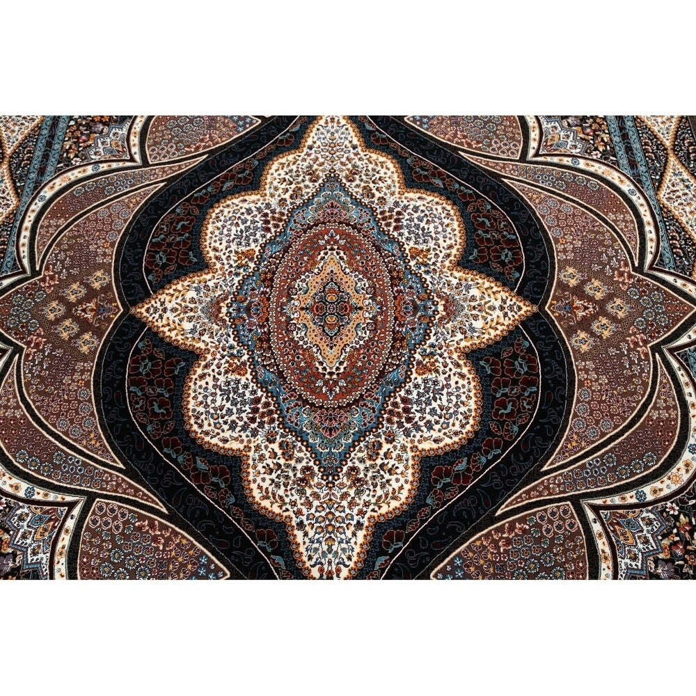 Oriental Tabriz Classical Qom Persian Oriental Area Rug - 11'7" x 8'1"
