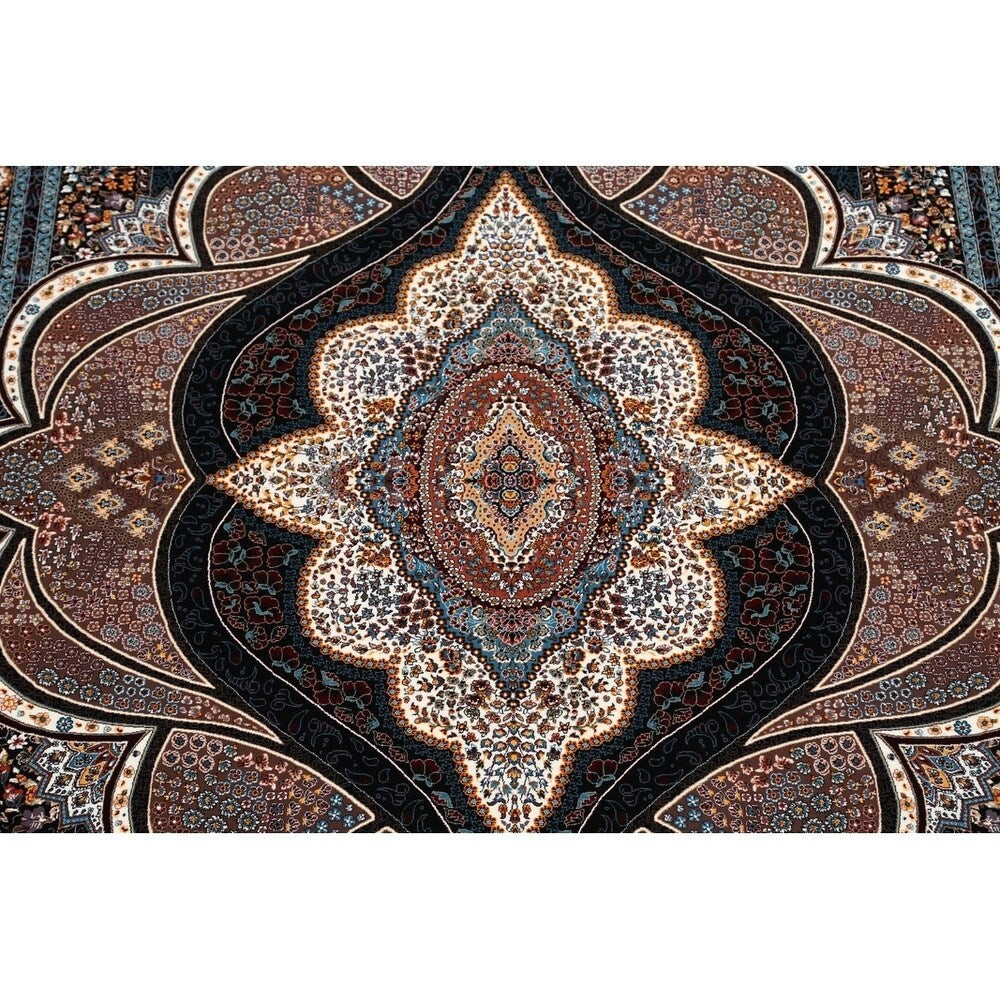 Oriental Tabriz Classical Qom Persian Oriental Area Rug - 11'7" x 8'1"