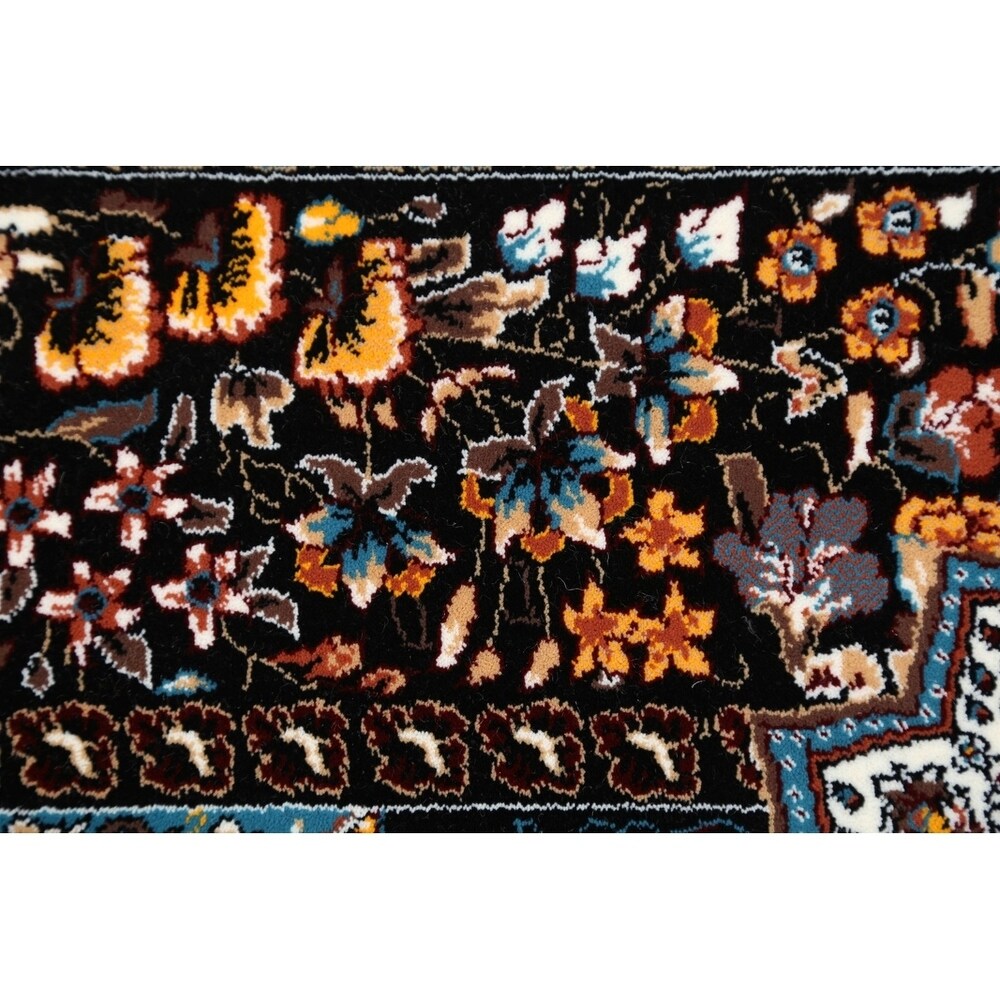 Oriental Tabriz Classical Qom Persian Oriental Area Rug - 11'7" x 8'1"
