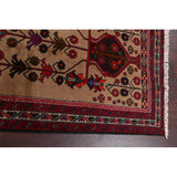 Geometric Traditional Balouch Persian Runner Rug Wool Hand-knotted - 3'3" x 6'10"