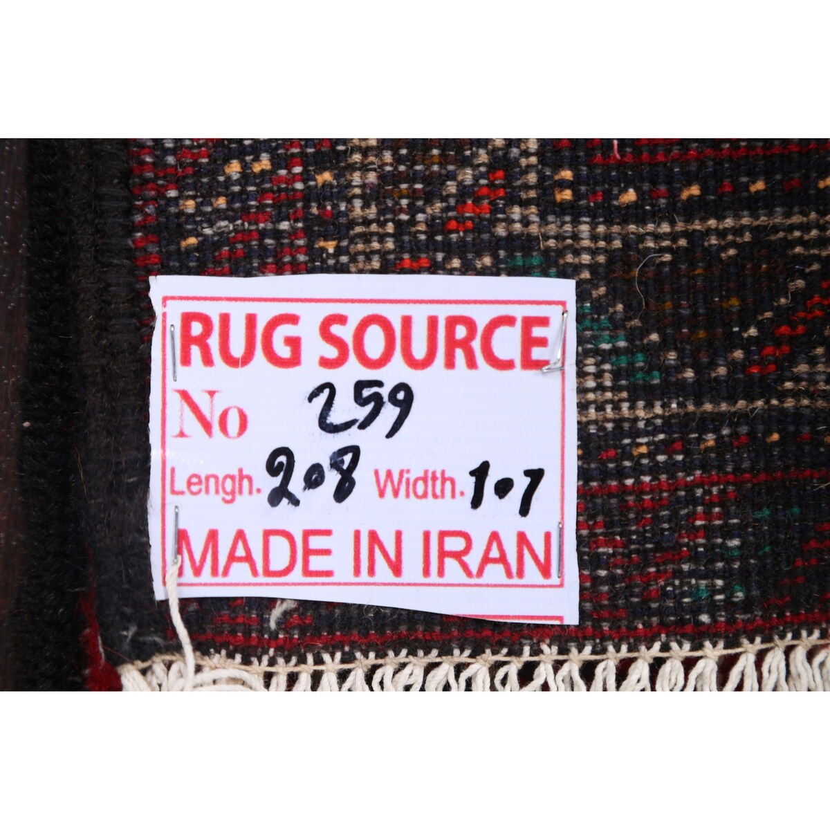Geometric Traditional Balouch Persian Runner Rug Wool Hand-knotted - 3'3" x 6'10"