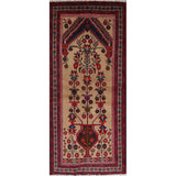 Geometric Traditional Balouch Persian Runner Rug Wool Hand-knotted - 3'3" x 6'10"