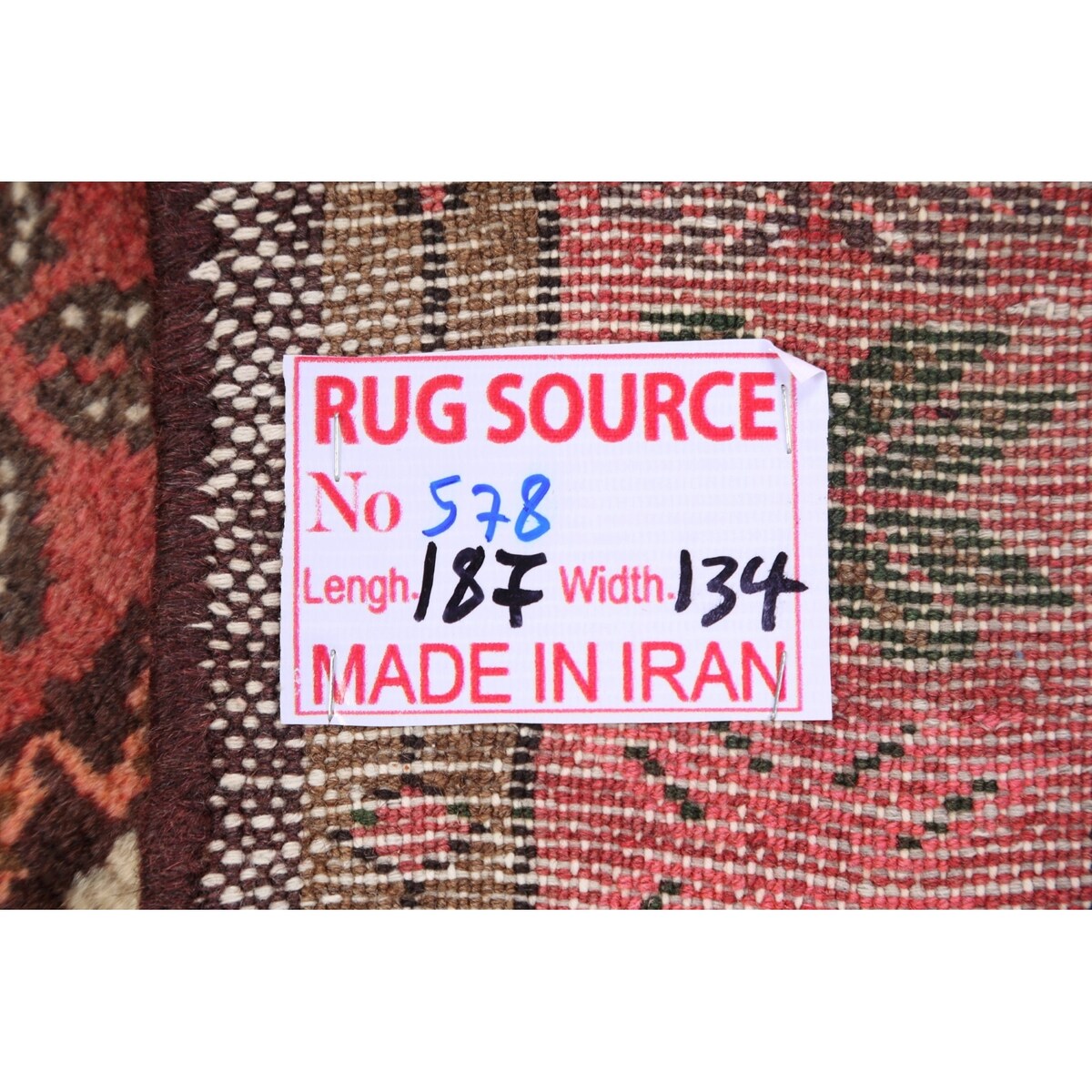 Geometric Traditional Hamedan Persian Area Rug Wool Hand-knotted - 4'4" x 6'0"