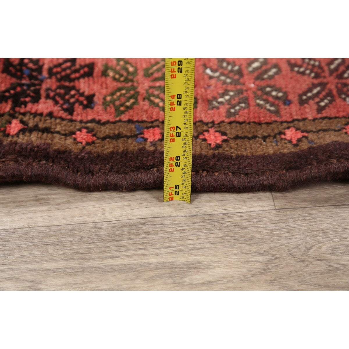 Geometric Traditional Hamedan Persian Area Rug Wool Hand-knotted - 4'4" x 6'0"