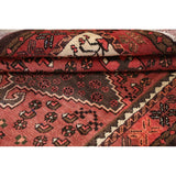 Geometric Traditional Hamedan Persian Area Rug Wool Hand-knotted - 4'4" x 6'0"