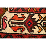 Geometric Traditional Hamedan Persian Wool Area Rug Hand-knotted - 3'6" x 5'3"