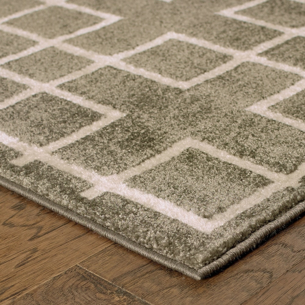 Vista Home Elance Geometric Trellis Heathered Area Rug