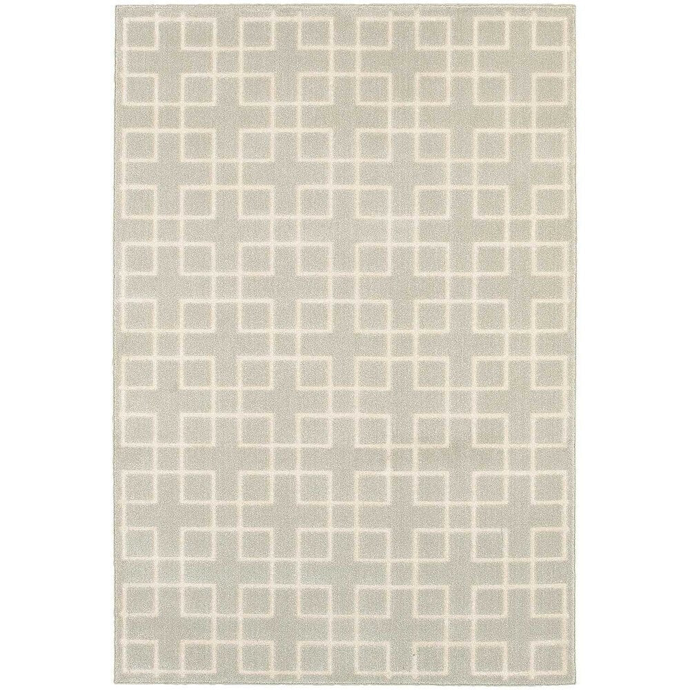 Vista Home Elance Geometric Trellis Heathered Area Rug