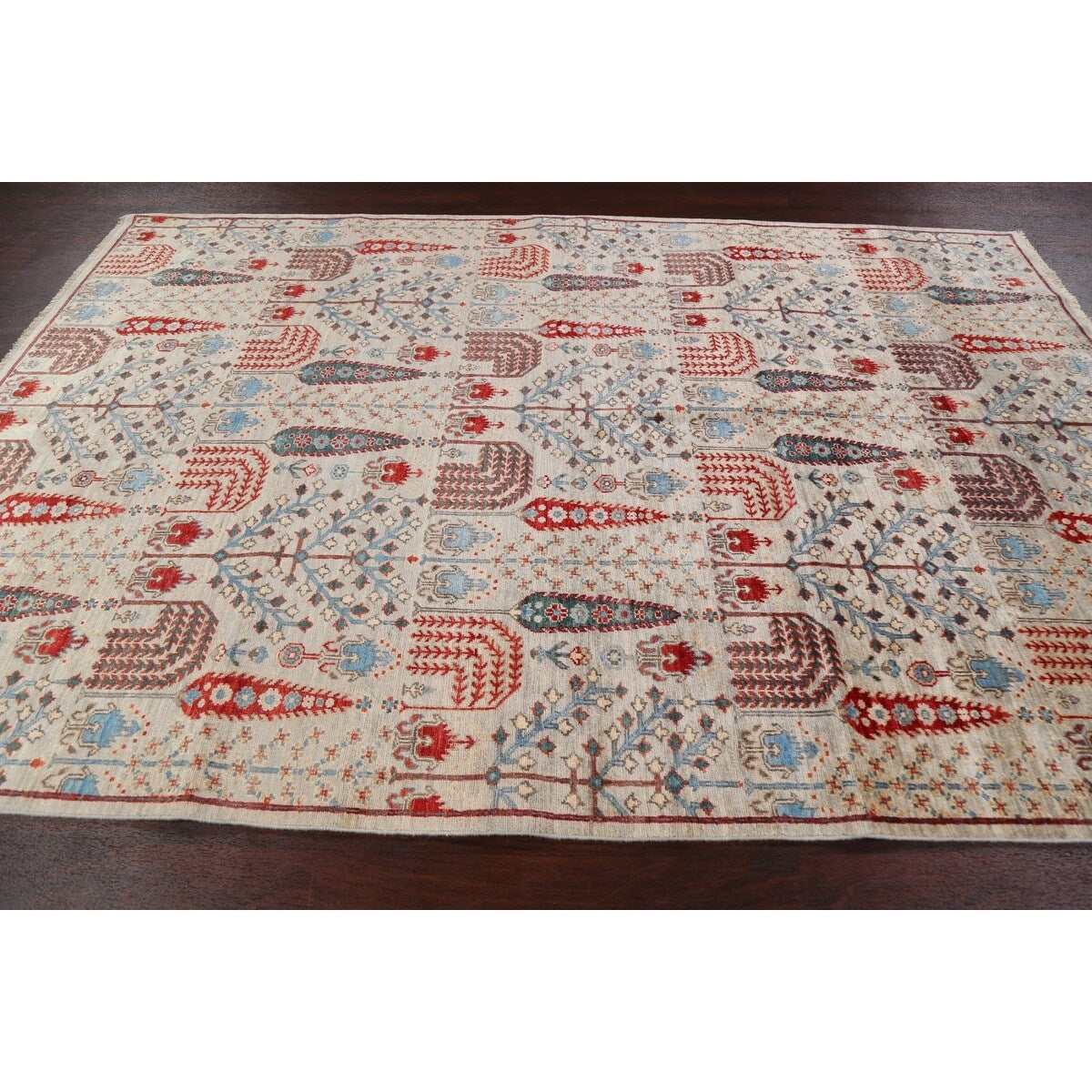 Geometric Tribal Kazak Oriental Home Decor Area Rug Wool Hand-knotted - 6'2" x 9'1"