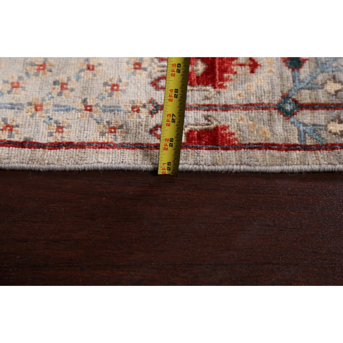 Geometric Tribal Kazak Oriental Home Decor Area Rug Wool Hand-knotted - 6'2" x 9'1"