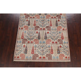 Geometric Tribal Kazak Oriental Home Decor Area Rug Wool Hand-knotted - 6'2" x 9'1"