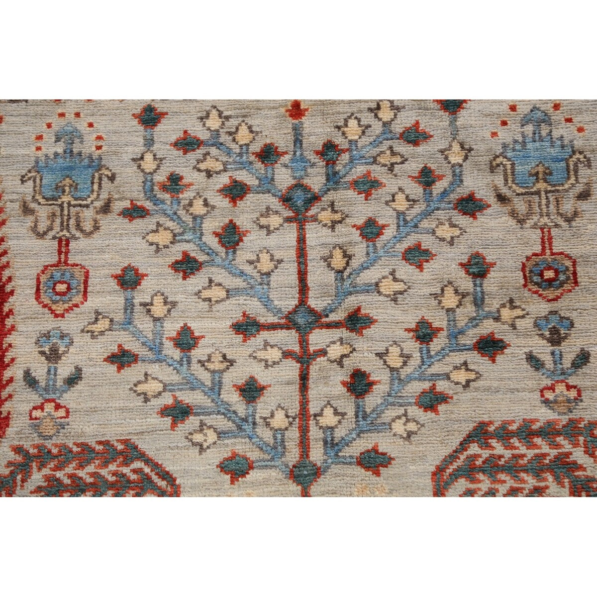 Geometric Tribal Kazak Oriental Home Decor Area Rug Wool Hand-knotted - 6'2" x 9'1"