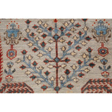 Geometric Tribal Kazak Oriental Home Decor Area Rug Wool Hand-knotted - 6'2" x 9'1"