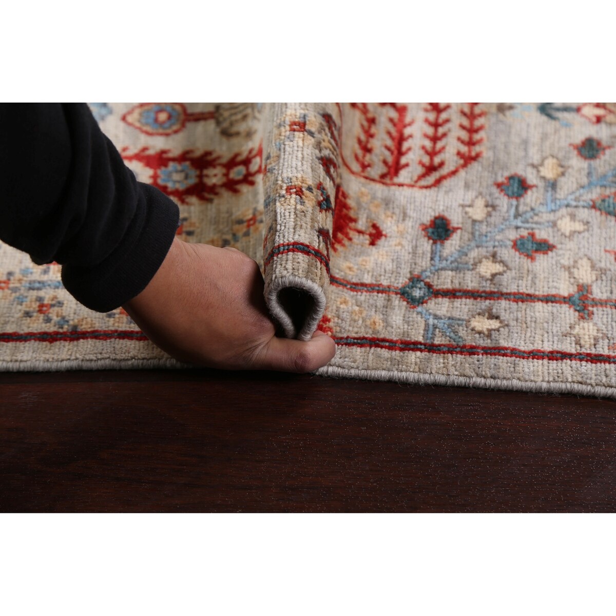 Geometric Tribal Kazak Oriental Home Decor Area Rug Wool Hand-knotted - 6'2" x 9'1"