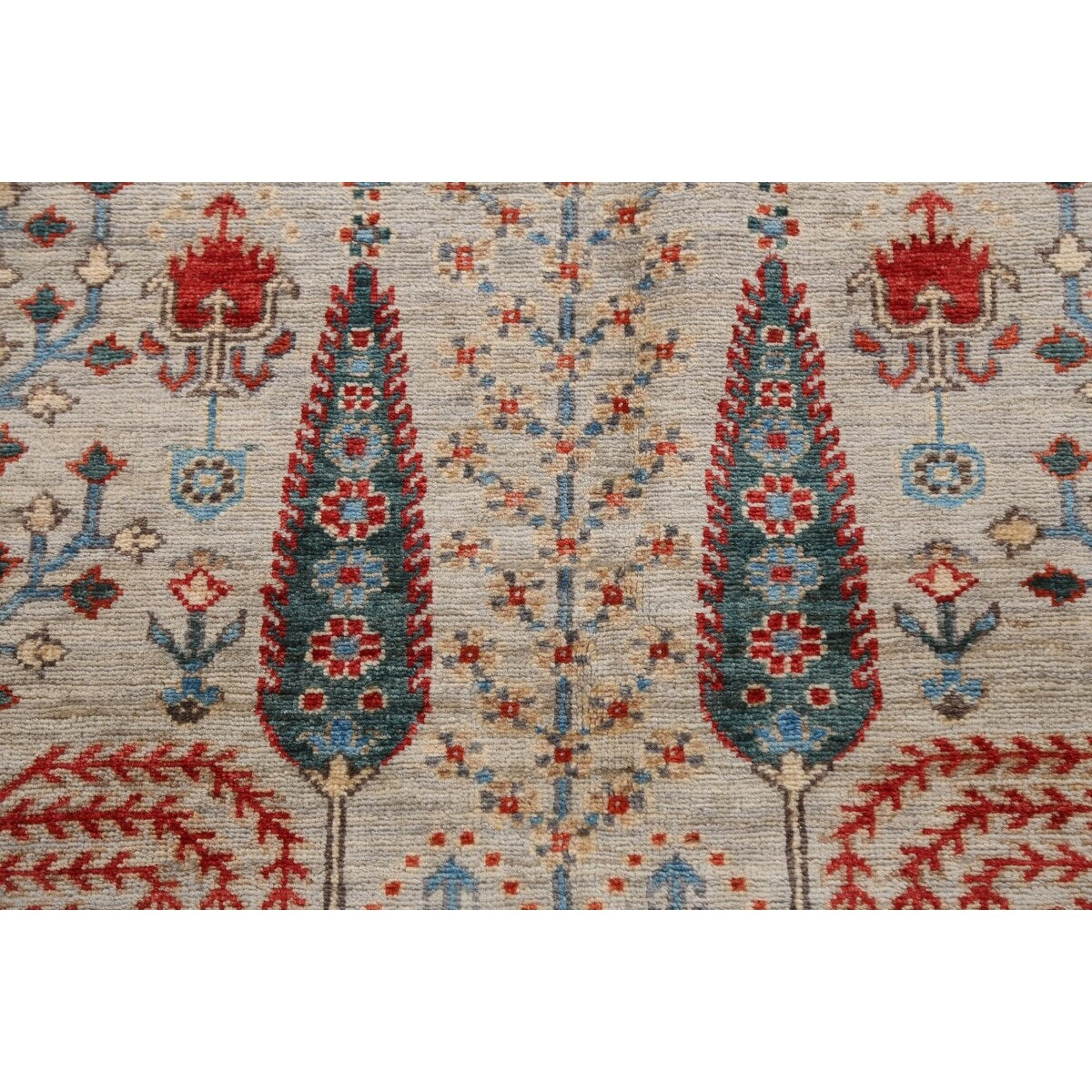 Geometric Tribal Kazak Oriental Home Decor Area Rug Wool Hand-knotted - 6'2" x 9'1"