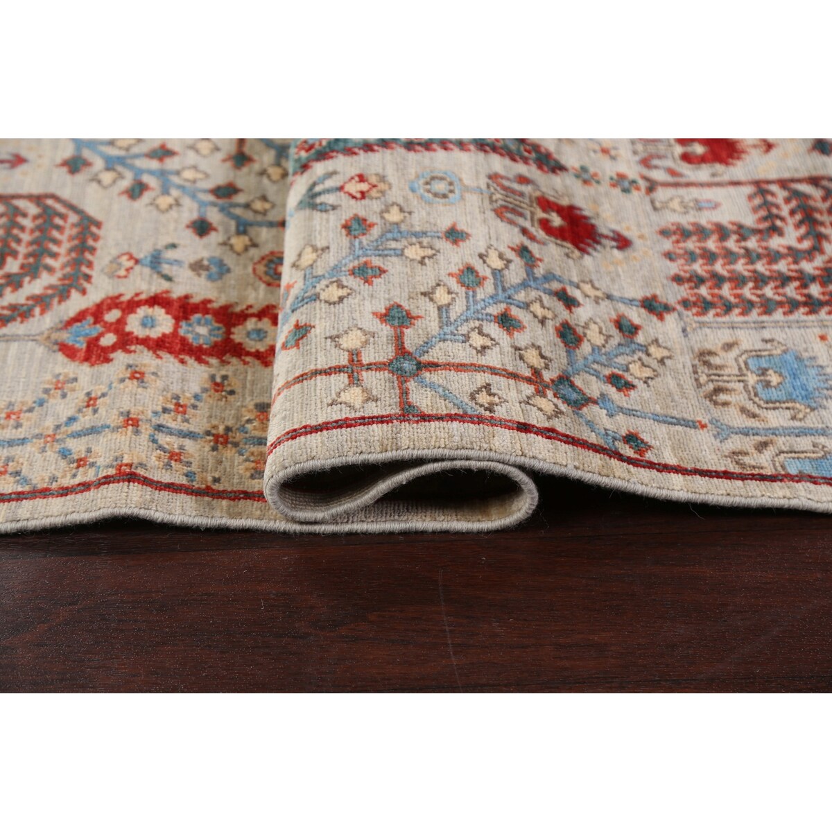 Geometric Tribal Kazak Oriental Home Decor Area Rug Wool Hand-knotted - 6'2" x 9'1"