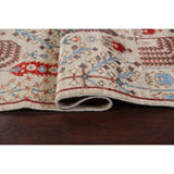 Geometric Tribal Kazak Oriental Home Decor Area Rug Wool Hand-knotted - 6'2" x 9'1"