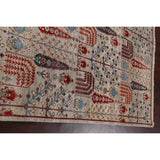 Geometric Tribal Kazak Oriental Home Decor Area Rug Wool Hand-knotted - 6'2" x 9'1"