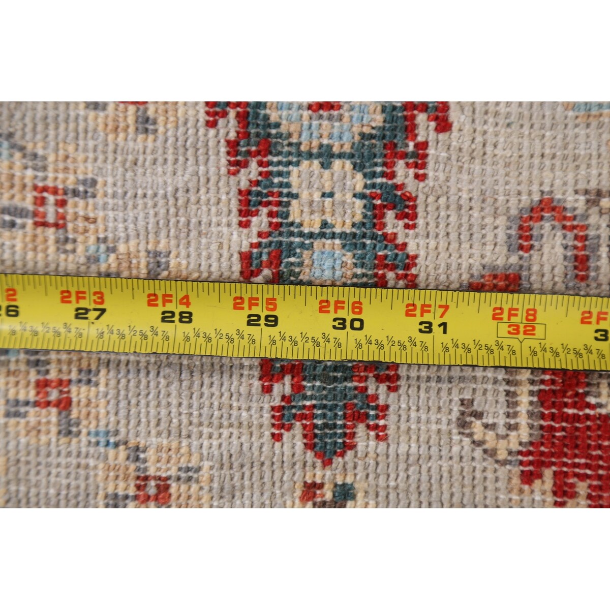 Geometric Tribal Kazak Oriental Home Decor Area Rug Wool Hand-knotted - 6'2" x 9'1"
