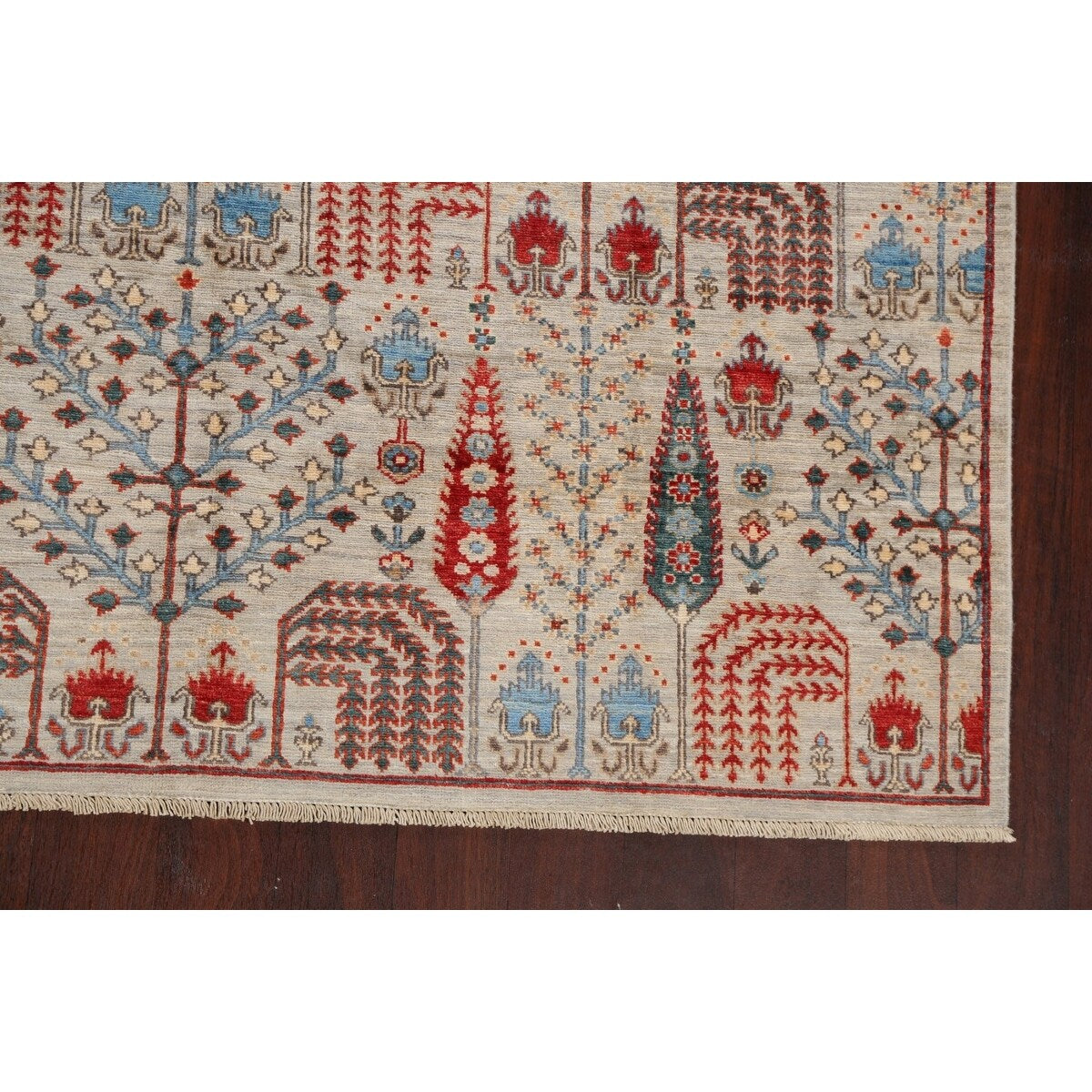 Geometric Tribal Kazak Oriental Home Decor Area Rug Wool Hand-knotted - 6'2" x 9'1"
