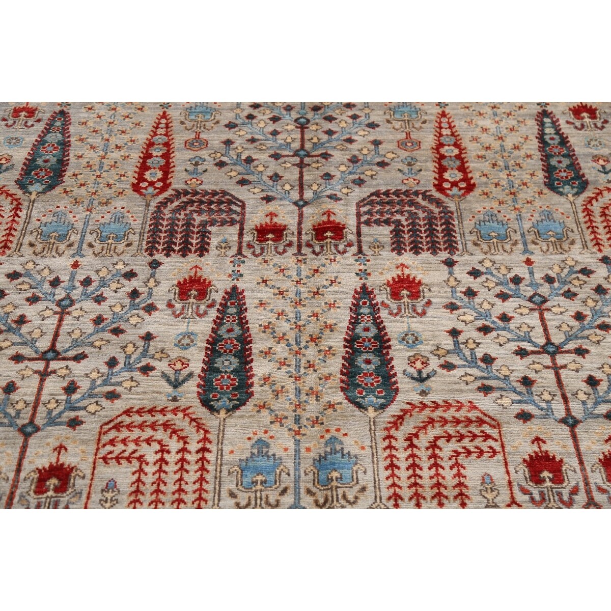 Geometric Tribal Kazak Oriental Home Decor Area Rug Wool Hand-knotted - 6'2" x 9'1"