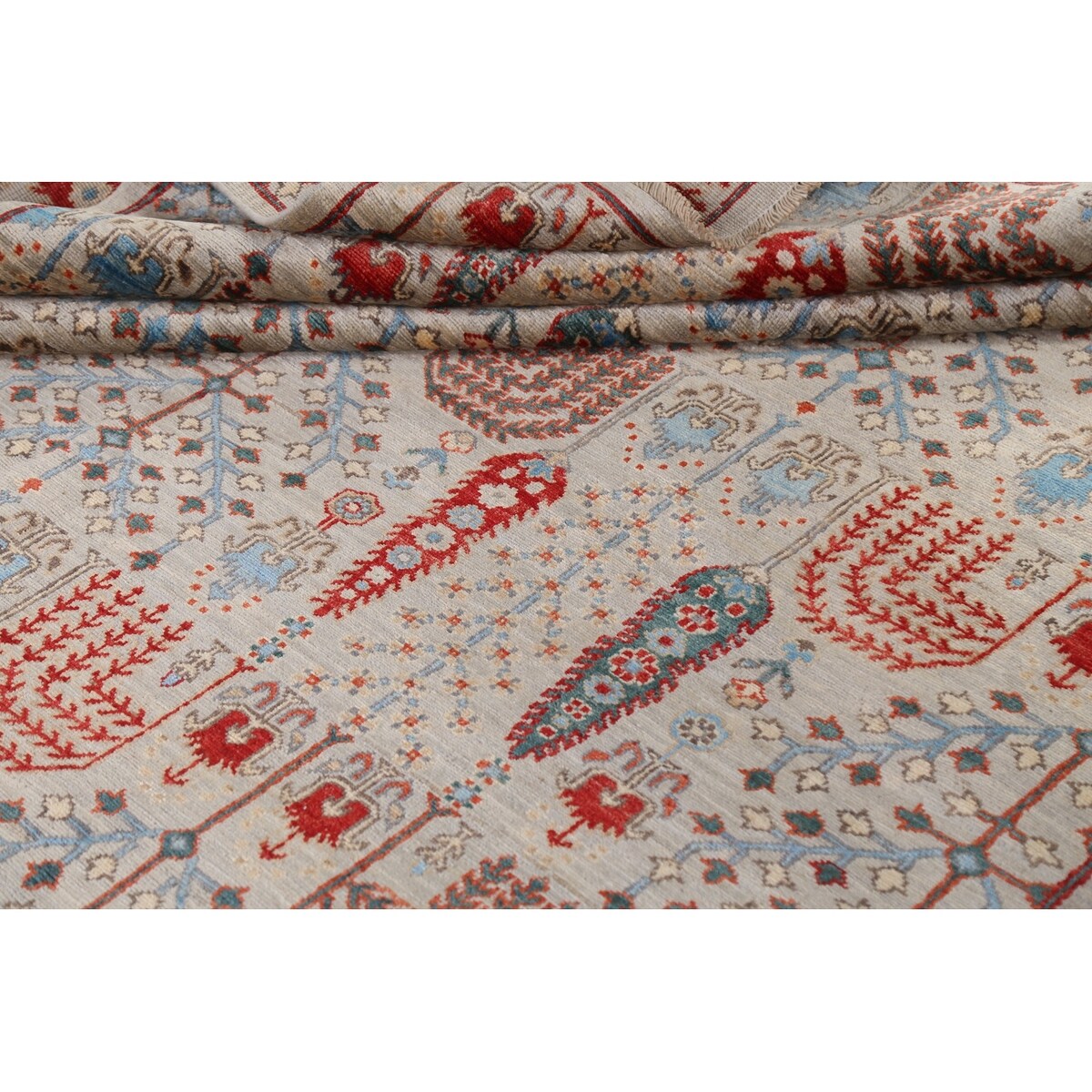 Geometric Tribal Kazak Oriental Home Decor Area Rug Wool Hand-knotted - 6'2" x 9'1"