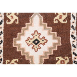 Geometric Tribal Morocan Hand Knotted Oriental Area Rug - 1'2" x 1'3" Square