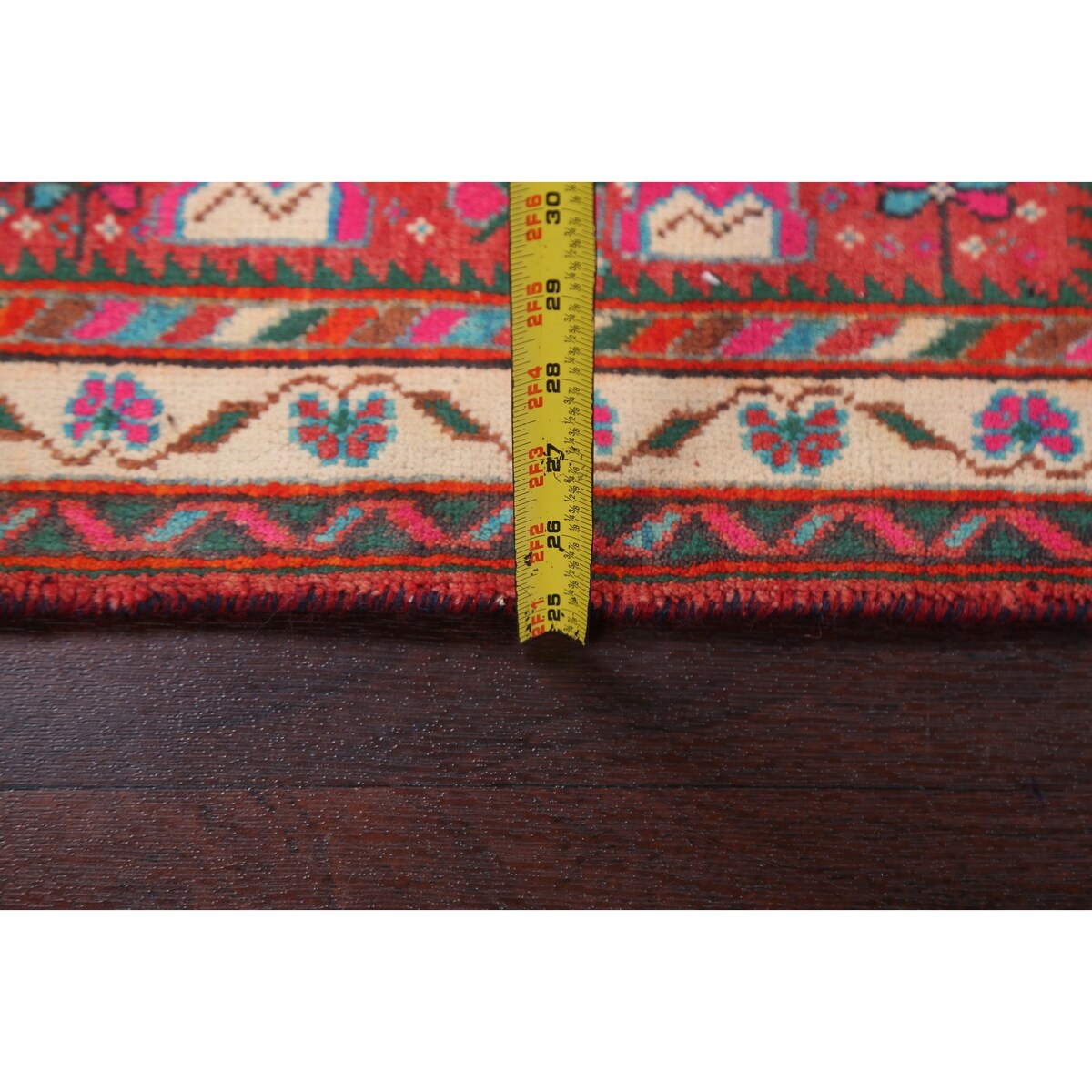 Geometric Turkoman Persian Wool Area Rug Hand-knotted Bedroom Carpet - 1'9" x 2'7"